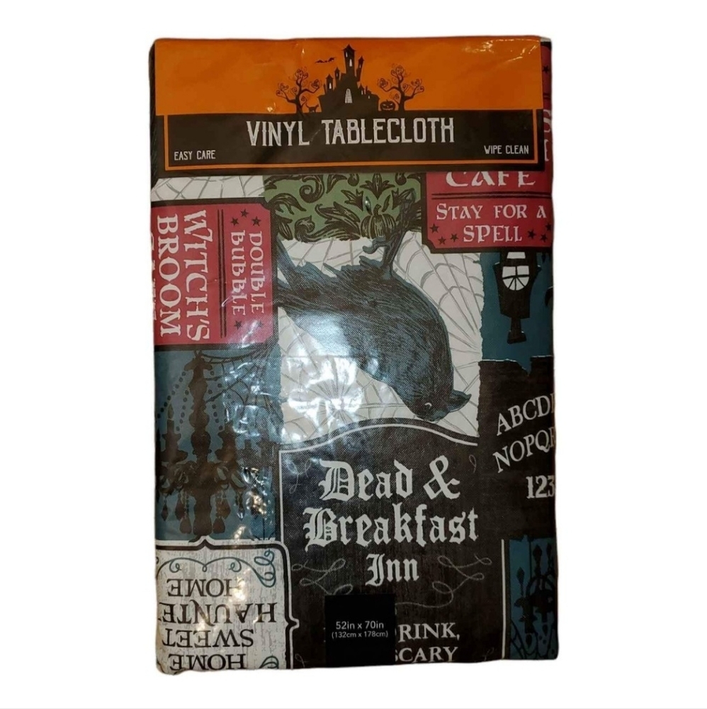New Goth Edgar Allen Poe‎ Raven Ouija Vinyl Tablecloth 52"x70"